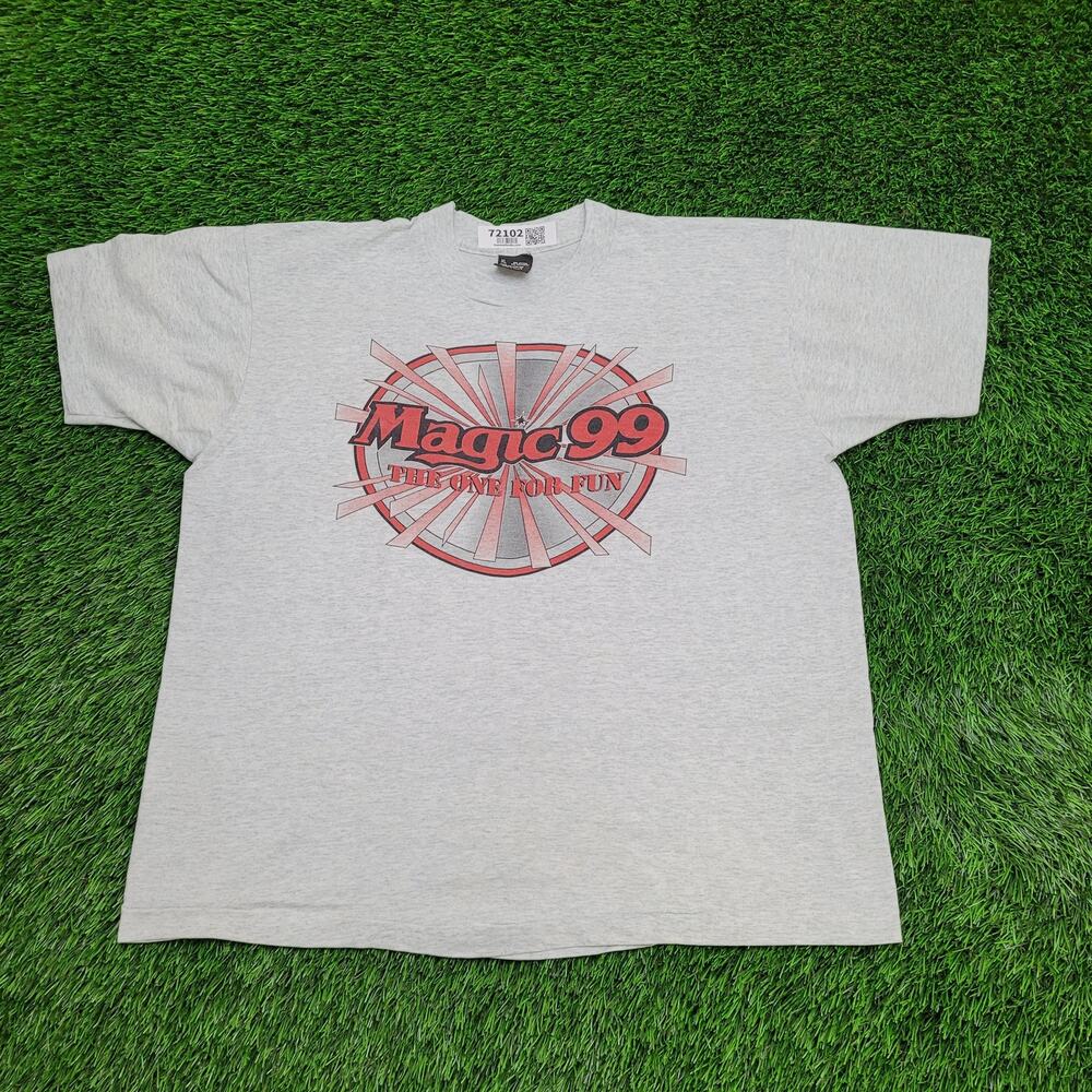 Vintage 1999 Fruit-Of-The-Loom Shirt Womens XL 23x25 Gray